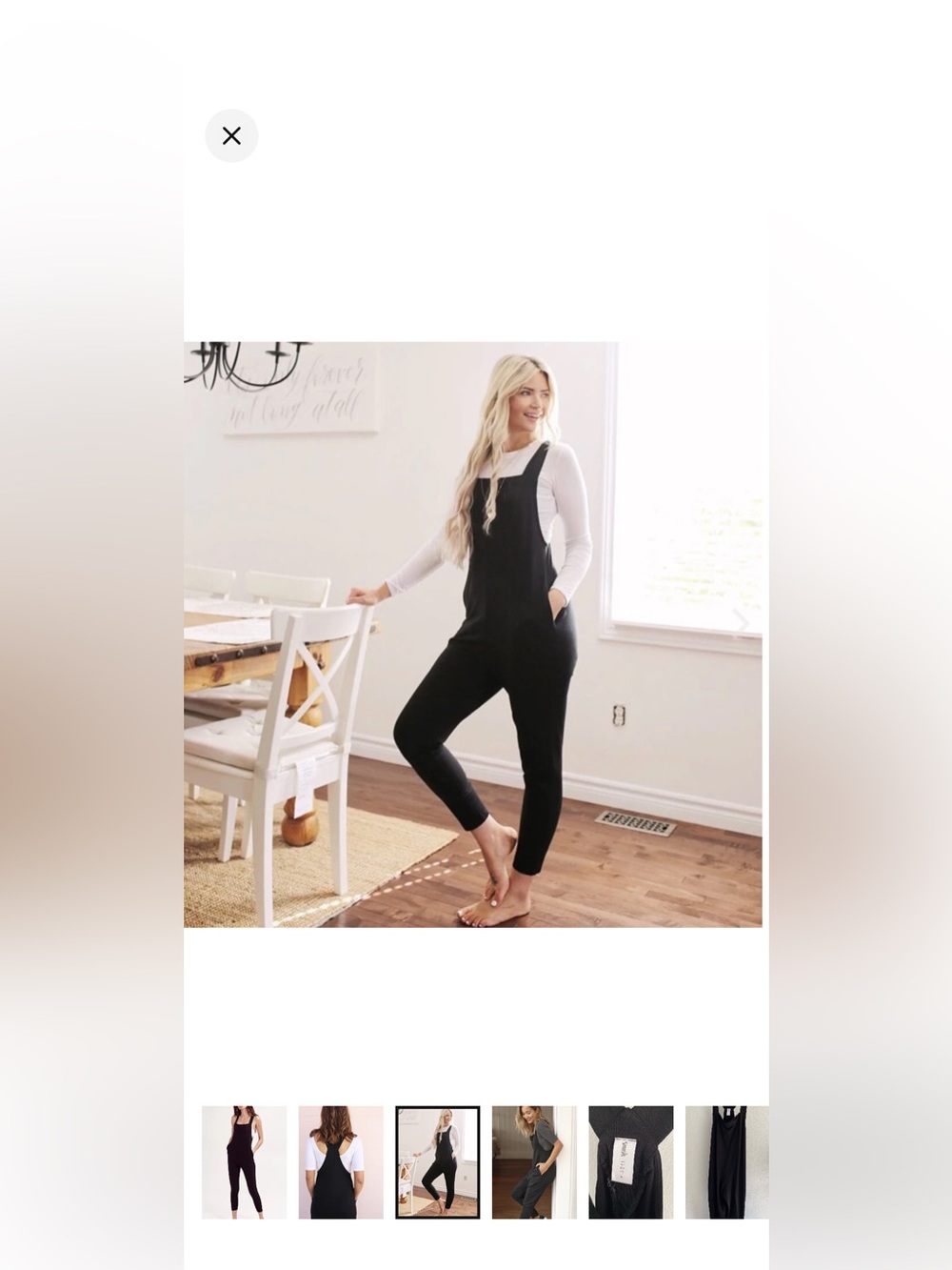 Smash + Tess Black Slim Jumpsuit Overalls